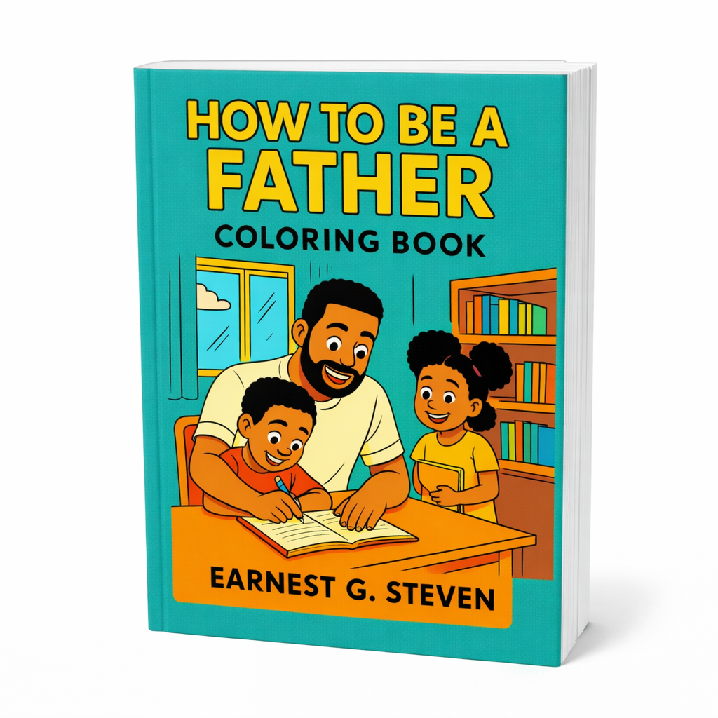 How to Be a Father Coloring Book Cover
